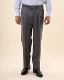 Light Grey Classic Trousers Regular 100% Wool