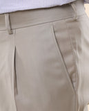 Light Beige Classic Trousers Regular 100% Flece wool