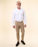 Pantalón Chino Soft Slim en Beige Oscuro