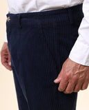 Dark Blue Regular Chino Trousers