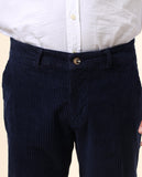 Dark Blue Regular Chino Trousers