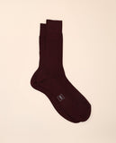 Dark Bordeaux Socks 100% Cotton