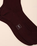 Dark Bordeaux Socks 100% Cotton