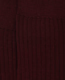 Dark Bordeaux Socks 100% Cotton