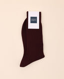 Dark Bordeaux Socks 100% Cotton