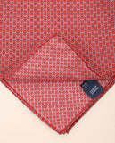 Red Pocket Squares 100% Silk