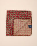 Dark Bordeaux Pocket Squares 100% Silk