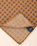 Dark Yellow Pocket Squares 100% Silk