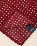 Red Pocket Squares 100% Wool