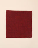 Red Pocket Squares 100% Wool