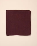 Dark Bordeaux Pocket Squares 100% Wool