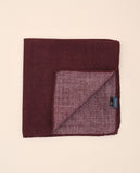 Dark Bordeaux Pocket Squares 100% Wool