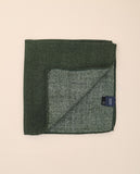 Dark Green Pocket Squares 100% Wool