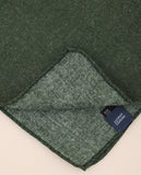 Dark Green Pocket Squares 100% Wool