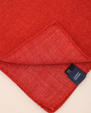 Dark Orange Pocket Squares 100% Wool