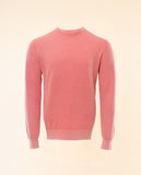 Salmon Crew Neck Sweater 100% Cotton