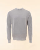 Light Grey Crew Neck Sweater 100% Cotton