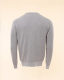 Light Grey Crew Neck Sweater 100% Cotton