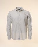 Camisa Casual 100% Algodón en Gris Claro