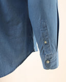 Camisa Casual 100% Algodón en Azul