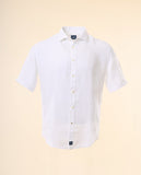 Camisa Casual 100% Linho em Branco