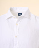 Camisa Casual 100% Linho em Branco