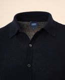 Camisa Casual 100% Algodón en Azul Oscuro