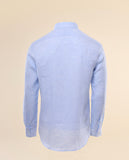 Light Blue Classic Shirt 100% Linen