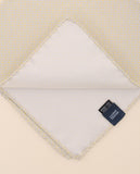 Light Yellow Pocket Squares 100% Silk