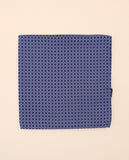 Lenço de Bolso 100% Seda em Azul Escuro