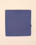 Lenço de Bolso 100% Seda em Azul Escuro