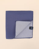 Lenço de Bolso 100% Seda em Azul Escuro
