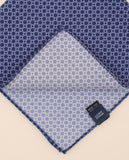 Lenço de Bolso 100% Seda em Azul Escuro