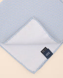 Lenço de Bolso 100% Seda em Azul Claro