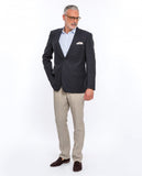 Casaco Sport 100% Linho em Azul Escuro