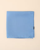 Lenço de Bolso 100% Seda em Azul Claro