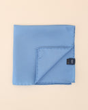 Lenço de Bolso 100% Seda em Azul Claro