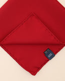 Red Pocket Squares 100% Silk