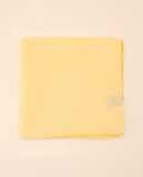 Lenço de Bolso 100% Seda em Amarelo Claro