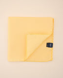 Lenço de Bolso 100% Seda em Amarelo Claro