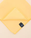 Lenço de Bolso 100% Seda em Amarelo Claro
