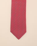 Corbata 100% Seda en Rojo