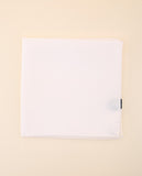 White Pocket Squares 100% Silk