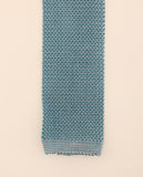 Light Green Knitted Tie 100% Silk