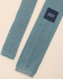 Light Green Knitted Tie 100% Silk