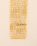 Corbata Seda Punto 100% Seda en Amarillo Claro