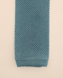 Light Green Knitted Tie 100% Silk