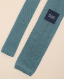 Light Green Knitted Tie 100% Silk