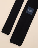 Gravata de Malha 100% Seda em Preto