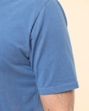 Blue Short Sleeve Jersey Polo